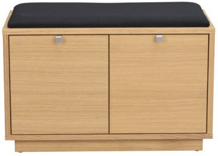 Bank \'Confetti\' 70cm - Eik/Zwart in de groep Meubels / Zitmeubels / Banken bij Reforma (103753)