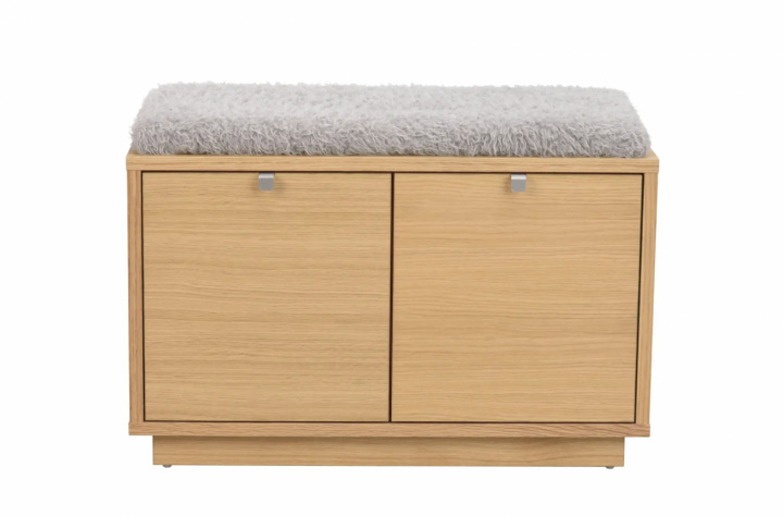 Bank \'Confetti\' 70cm - Eik/Lichtgrijs in de groep Meubels / Zitmeubels / Banken bij Reforma (103754)