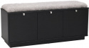 Bank \'Confetti\' 106cm - Zwart/Lichtgrijs
