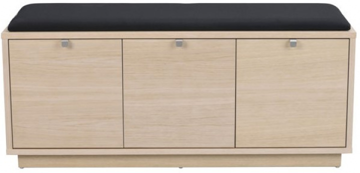 Bank \'Confetti\' 106cm - Witgepigmenteerd/Zwart in de groep Meubels / Zitmeubels / Banken bij Reforma (103767)