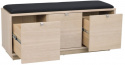Bank \'Confetti\' 106cm - Witgepigmenteerd/Zwart