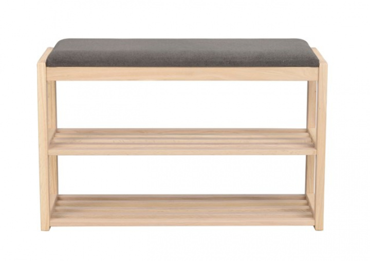 Schoenenrek \'Confetti\' - Witgepigmenteerd/Donkergrijs in de groep Meubels / Planken & opslag / Hoed- en schoenenplanken bij Reforma (103822)