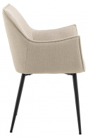 Stoel \'Bonita\' - Beige/Zwart