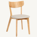 Stoel \'Saba\'- Eik/Wit