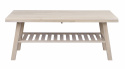 Salontafel \'Brooklyn\' 130x75cm - Witgepigmenteerd eik