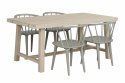 Eettafel \'Brooklyn\' 170x95cm - Witgepigmenteerd Eiken