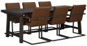 Eettafel \'Brooklyn\' 220x95cm - Donkerbruin