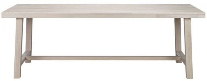 Eettafel \'Brooklyn\' 220x95cm - Witgepigmenteerd in de groep Meubels / Tafels / Eettafel bij Reforma (108561)
