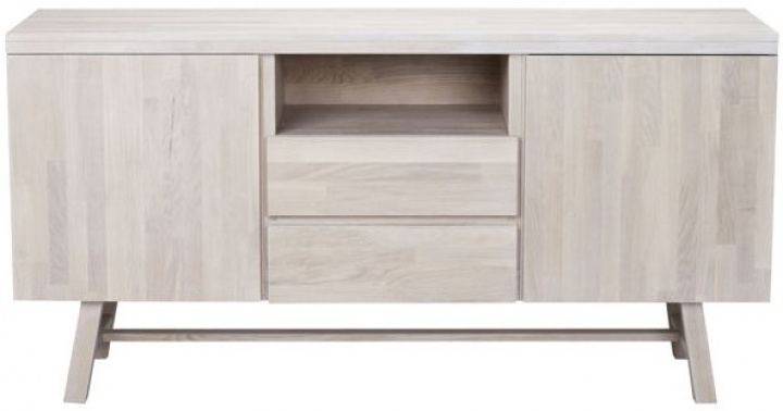 Dressoir \'Brooklyn\' 160x45cm - Witgepigmenteerd in de groep Meubels / Planken & opslag / Sideboards bij Reforma (108564)