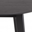 Eettafel \'Roxby\' Rond 120x76cm - Zwart