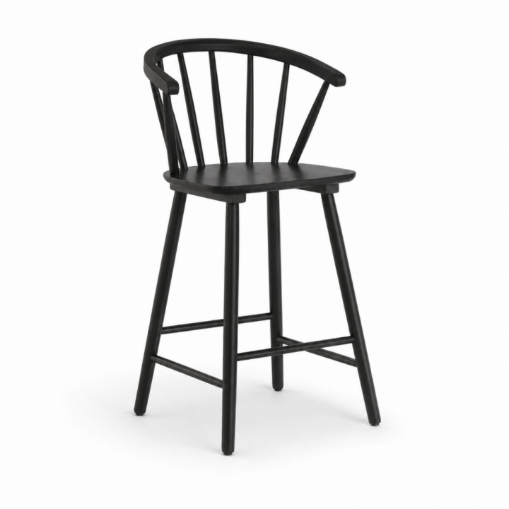Barstoel \'Astrid\' - Zwart in de groep Meubels / Zitmeubels / Barkrukken bij Reforma (1092B-black)