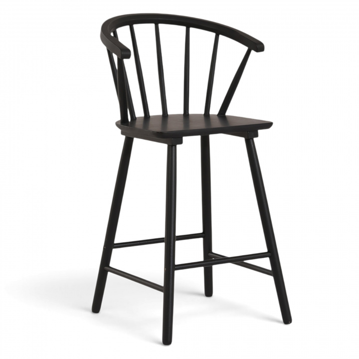 Barstoel \'Astrid\' - Zwart in de groep Meubels / Zitmeubels / Barkrukken bij Reforma (1092B-black)