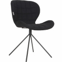 Stoel \'Omg\' - Velvet/Zwart