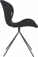 Stoel \'Omg\' - Velvet/Zwart