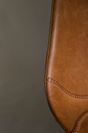 Stoel \'Franky\' - Cognac/Staal