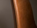 Stoel \'Franky\' - Cognac/Staal