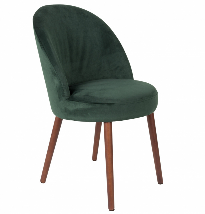 Eetkamerstoel \'Glad\' - Velvet/Groen in de groep Meubels / Zitmeubels / Stoelen bij Reforma (1100336)