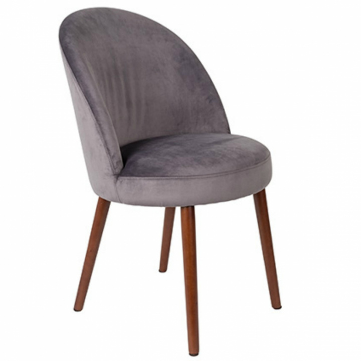 Eetkamerstoel \'Glad\' - Velvet/Grijs in de groep Meubels / Zitmeubels / Stoelen bij Reforma (1100338)