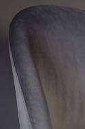 Eetkamerstoel \'Glad\' - Velvet/Grijs