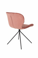Stoel \'Omg\' - Fluweel/Roze
