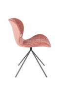 Stoel \'Omg\' - Fluweel/Roze