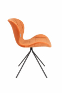 Stoel \'Omg\' - Fluweel/Oranje