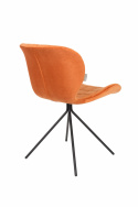 Stoel \'Omg\' - Fluweel/Oranje