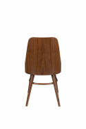 Stoel \'Chaya\' - Zwart/Walnoot