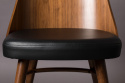 Stoel \'Chaya\' - Zwart/Walnoot