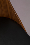 Stoel \'Chaya\' - Zwart/Walnoot