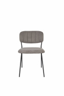 Stoel \'Jolien\' - Zwart/Grijs