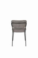 Stoel \'Jolien\' - Zwart/Grijs