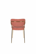 Stoel \'Jolien\' - Roze/Goud