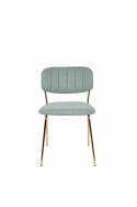 Stoel \'Jolien\' - Groen/Goud