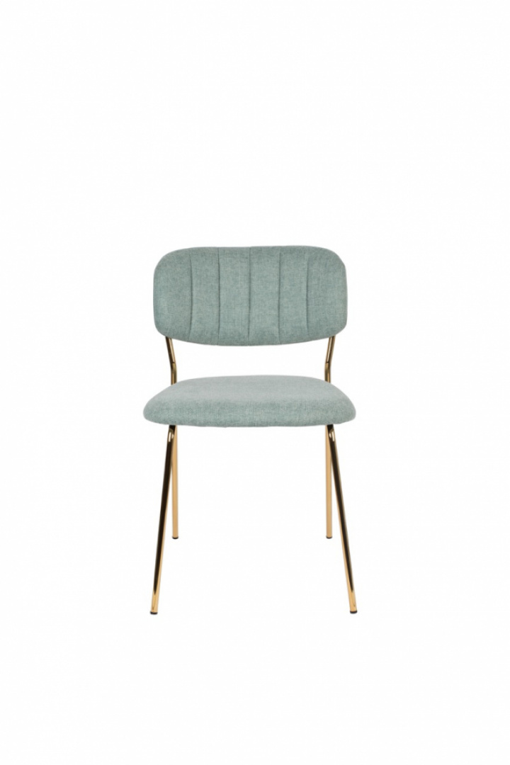 Stoel \'Jolien\' - Groen/Goud in de groep Meubels / Zitmeubels / Stoelen bij Reforma (1100436)