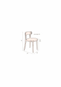 Stoel \'Brandon\' - Zwart/Ocra