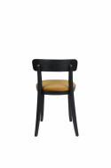 Stoel \'Brandon\' - Zwart/Ocra