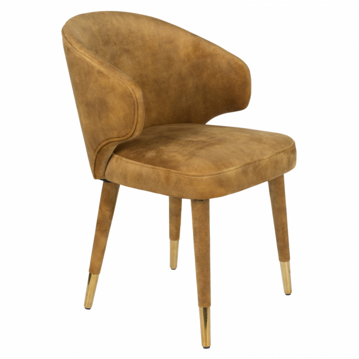 Stoel \'Lunar\' Fluweel - Koper in de groep Meubels / Zitmeubels / Stoelen bij Reforma (1100459)