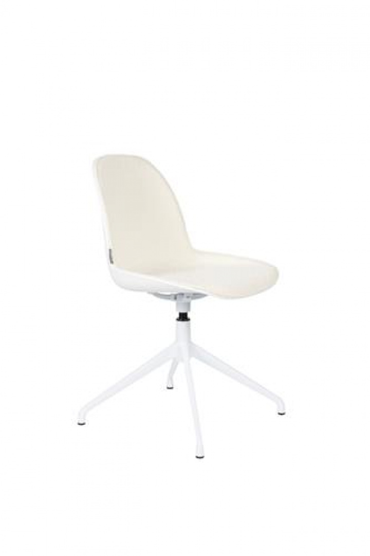 Stoel \'Albert\' swiwel - Wit in de groep Meubels / Zitmeubels / Stoelen bij Reforma (1100501)