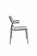 Stoel \'Alba\' - Zwart/Beige