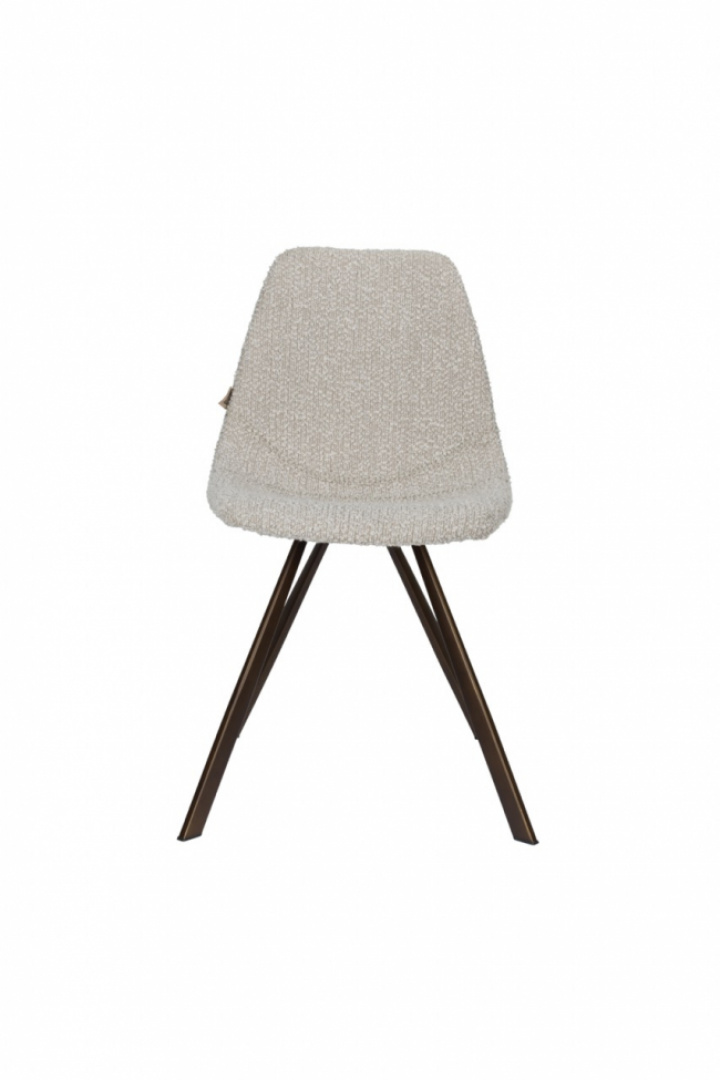 Stoel \'Franky Bouclé\' - Beige in de groep Meubels / Zitmeubels / Stoelen bij Reforma (1100608)