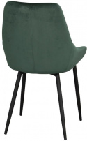 Stoel \'Sierra\' - Groen Velvet/Zwart