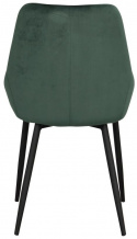 Stoel \'Sierra\' - Groen Velvet/Zwart