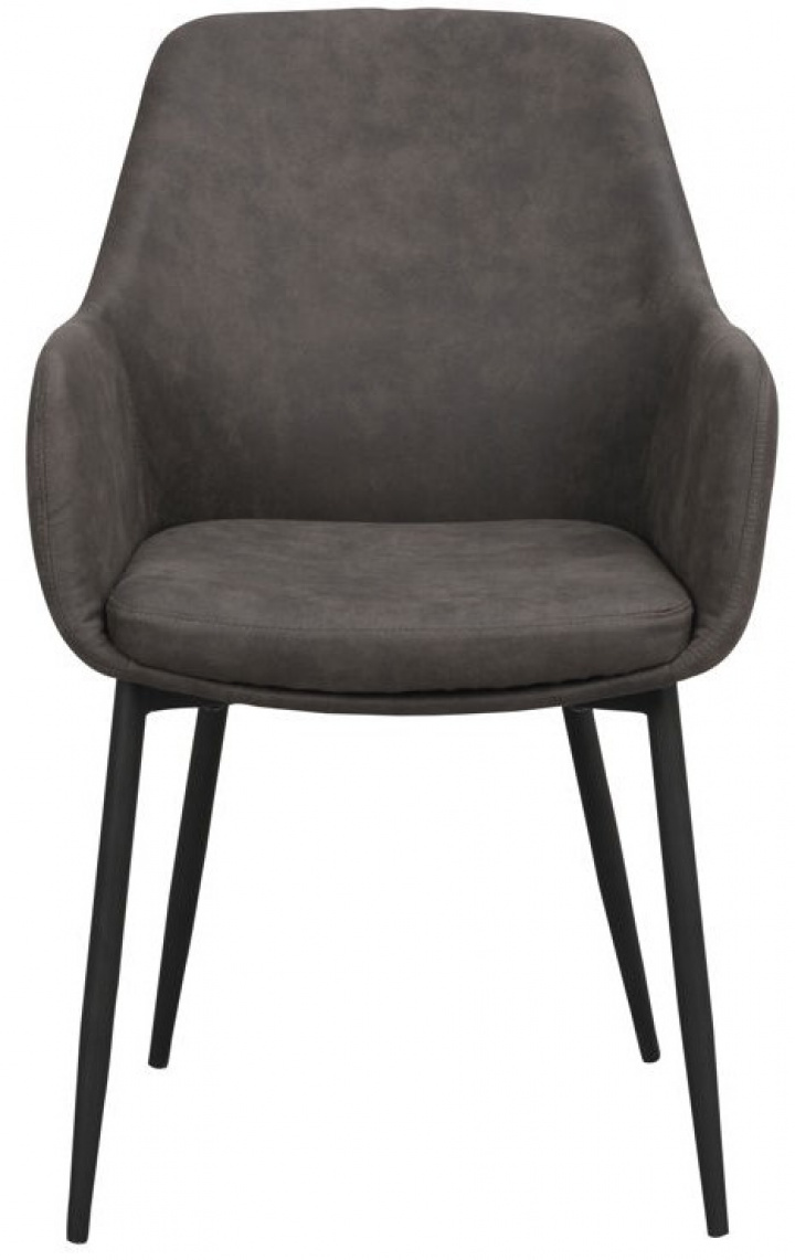 Armstoel \'Reily\' - Donkergrijs in de groep Meubels / Zitmeubels / Stoelen bij Reforma (110457)