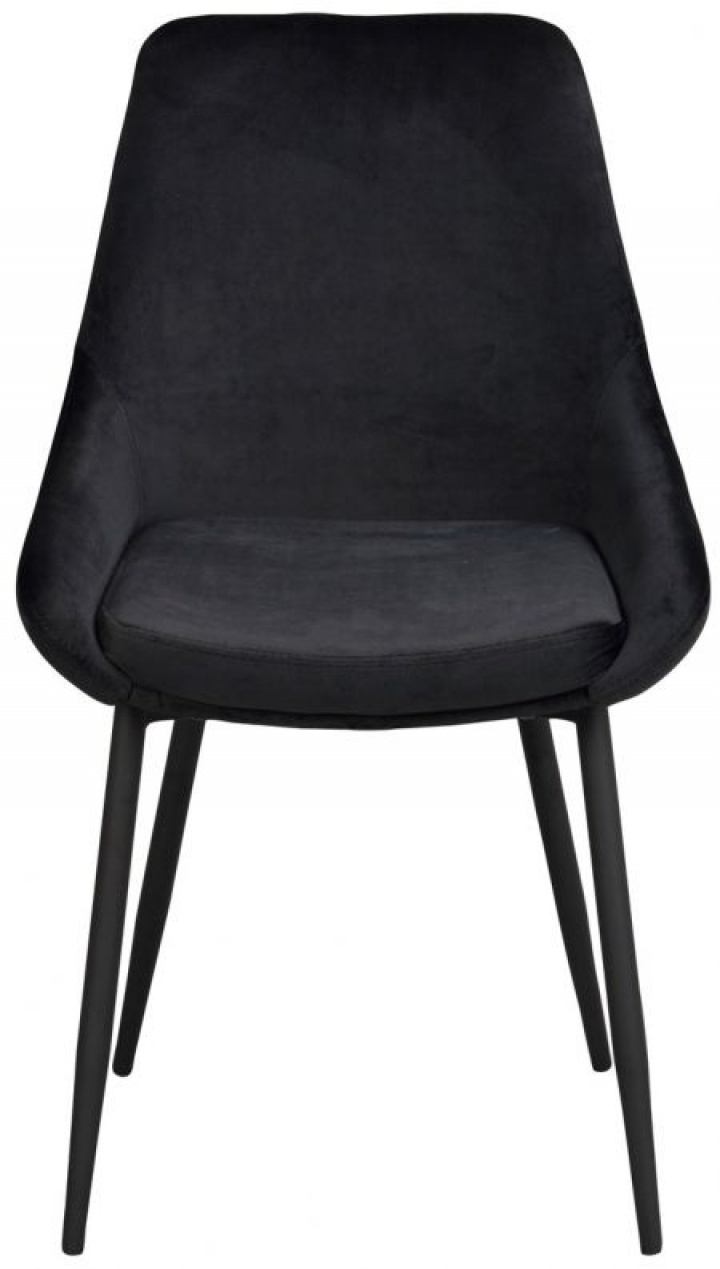 Stoel \'Sierra\' - Zwart Velvet in de groep Meubels / Zitmeubels / Stoelen bij Reforma (110467)