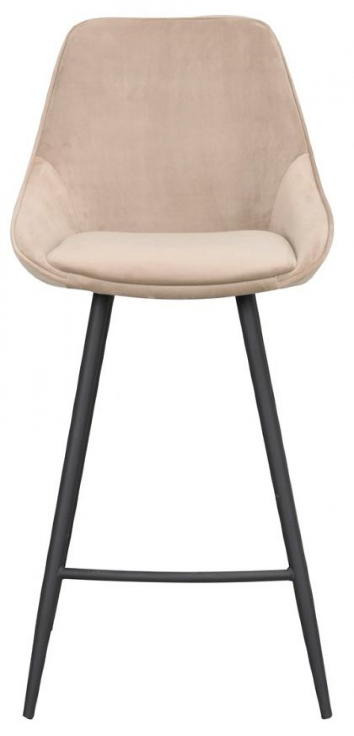 Barkruk \'Sierra\' - Beige/Velvet in de groep Meubels / Zitmeubels / Barkrukken bij Reforma (110477)