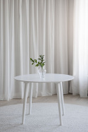 Ronde eettafel \'Lotta\' Ronde 106cm - Wit