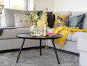 Salontafel \'Daisy\' Rond 80cm - Zwart