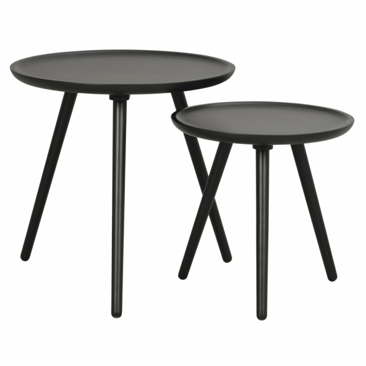 Salontafel \'Daisy\' 2 delen - Zwart in de groep Meubels / Tafels / Salontafels bij Reforma (111854)