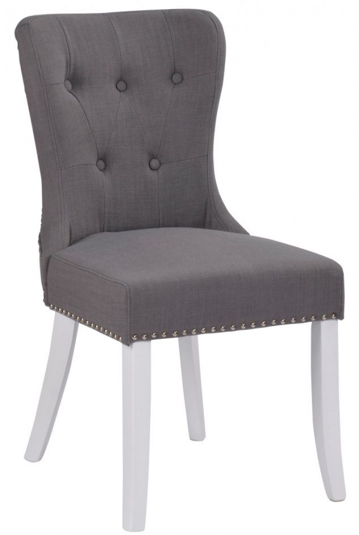 Stoel \'Ina\' - Grijs/Wit in de groep Meubels / Zitmeubels / Stoelen bij Reforma (113481)